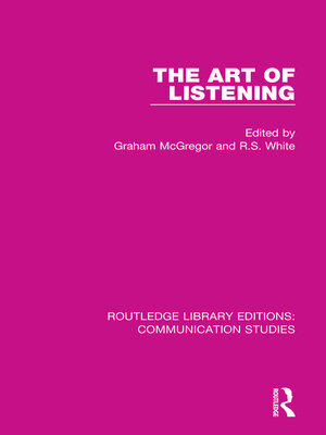 cover image of The Art of Listening